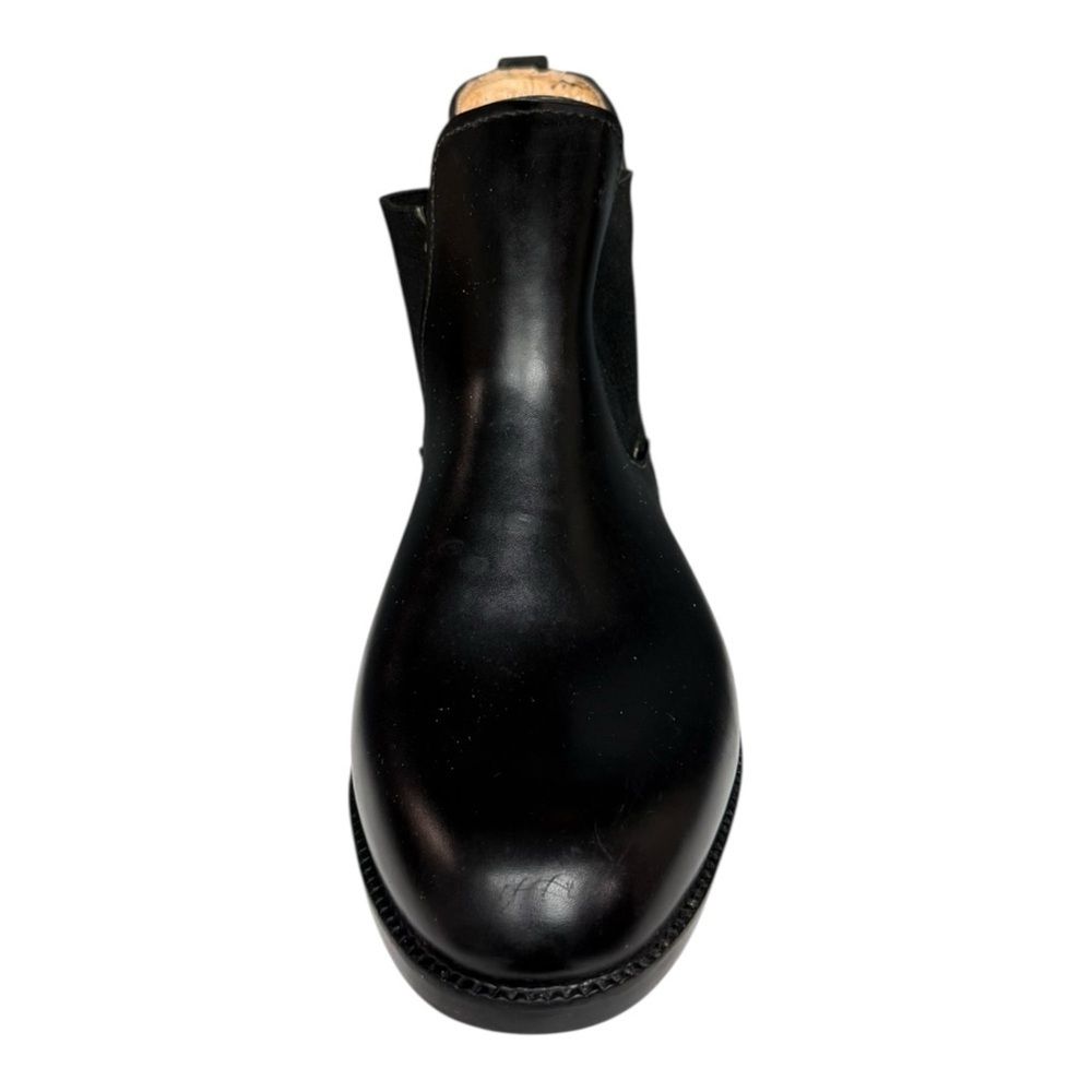 Vintage Black Riding Boots Chelsea Style Size 8 Handmade Italian Riding Boot - Picture 5 of 13